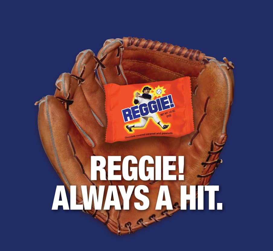 The REGGIE! Gift Box presentation with a bar in a baseball glove
